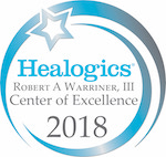 Healogics Center of Excellence 2018 badge