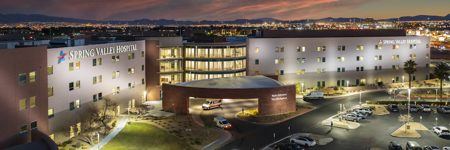 Aerial view of Spring Valley Hospital