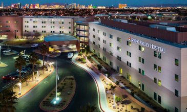 Night view of Spring Valley Hospital